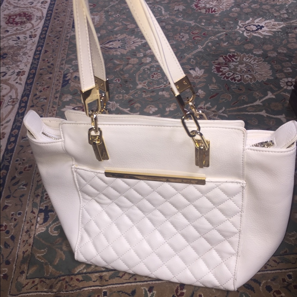 White and Gold Purse